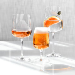 Modern wine glasses