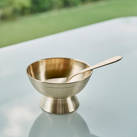 Kansa Dessert Bowl with spoon