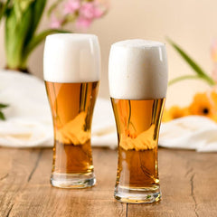 Chill tall beer glasses