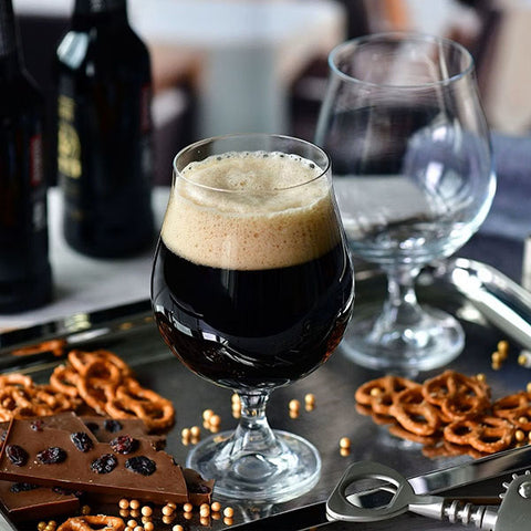 Elite dark beer glasses