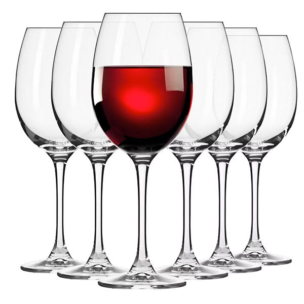 Krosno Elite red wine glasses 360ml Set of 6