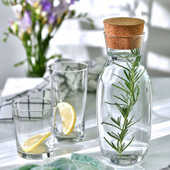 Pure carafe with natural cork